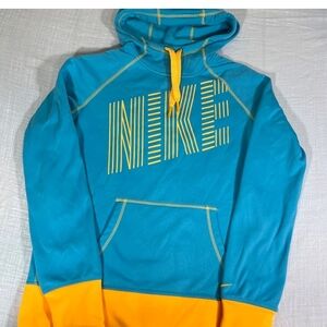 Nike Teal and Gold Pullover